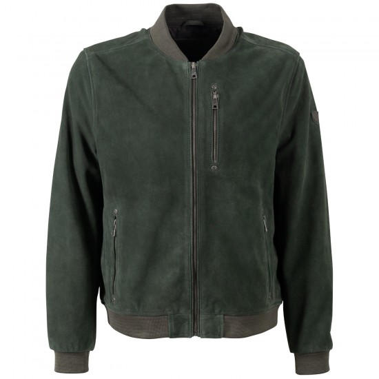 Geaca de Piele Barbati Mauritius Verde Inchis MMKolmo