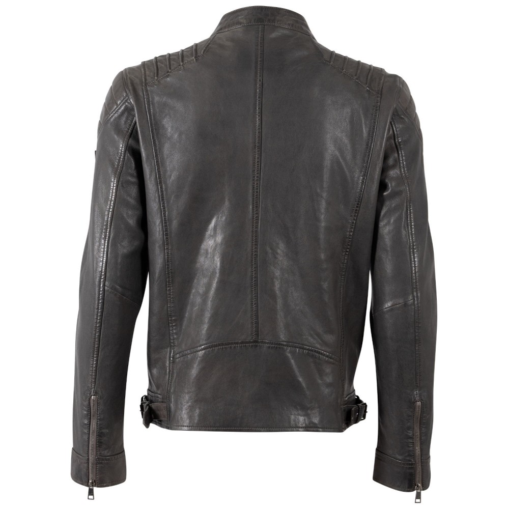 Geaca de Piele Barbati Mauritius Antracit MMKrossy