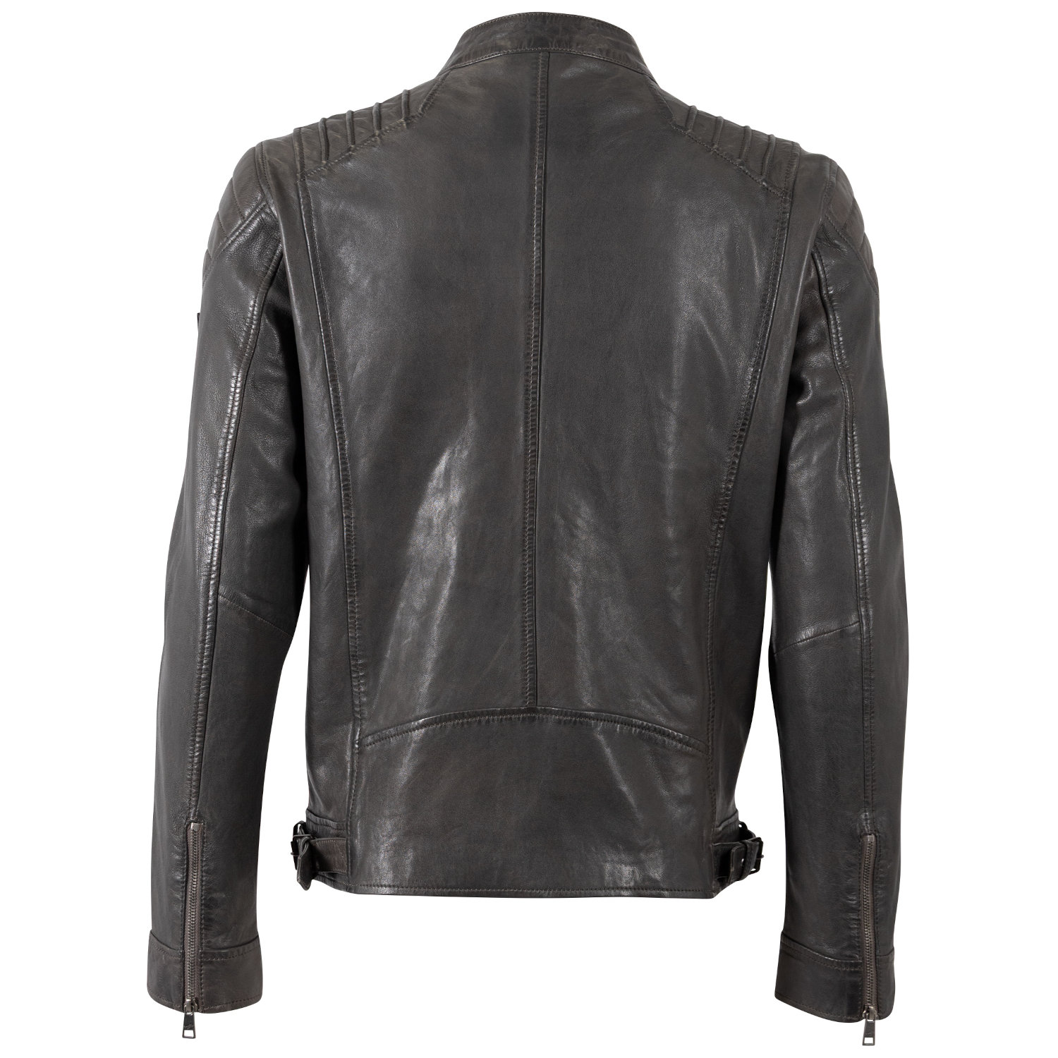 Geaca de Piele Barbati Mauritius Antracit MMKrossy – Geci de Piele