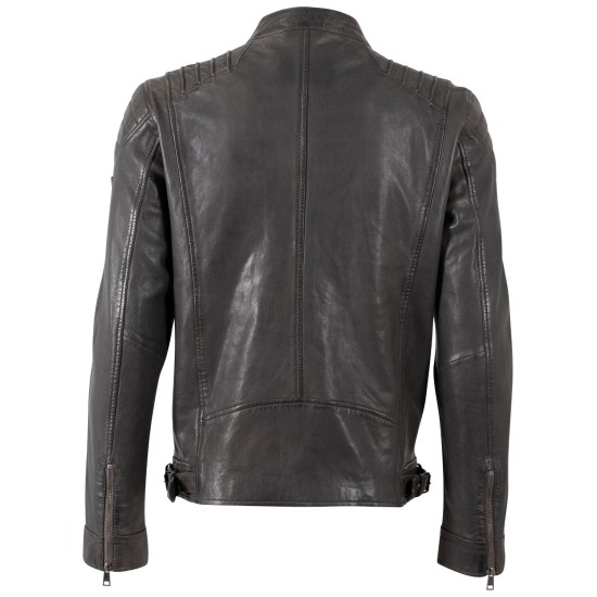 Geaca de Piele Barbati Mauritius Antracit MMKrossy Geaca de Piele Barbati Mauritius Antracit MMKrossy