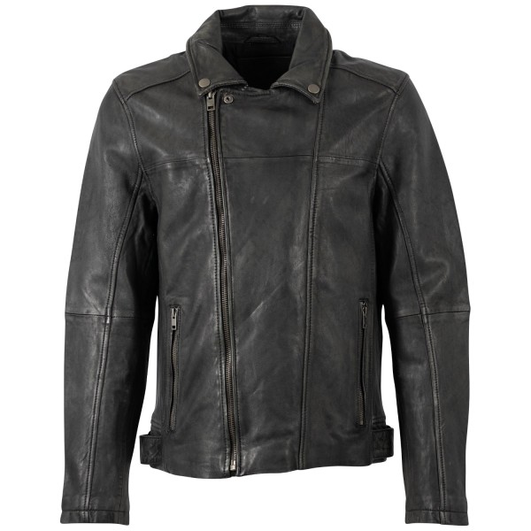 Geaca de Piele Barbati Mauritius Negru Vintage MMLario