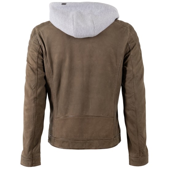 Geaca de Piele Barbati Mauritius Olive Inchis MMMintos