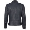 Geaca de Piele Barbati Mauritius Albastru Inchis MMMorkin - readytowear.ro
