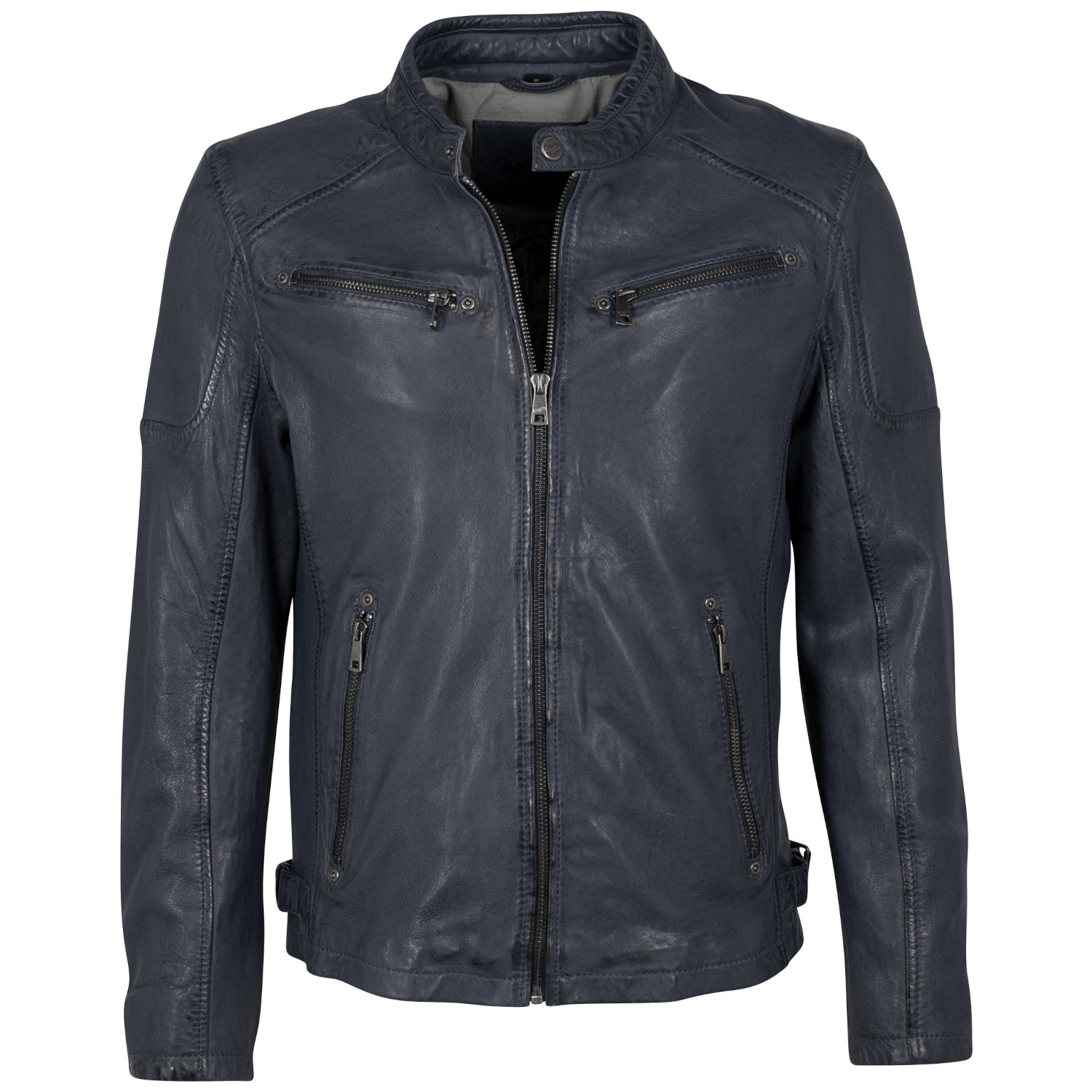 Geaca de Piele Barbati Mauritius Albastru Inchis MMMorkin – Geci de Piele Geaca de Piele Barbati Mauritius Albastru Inchis MMMorkin – Geci de Piele