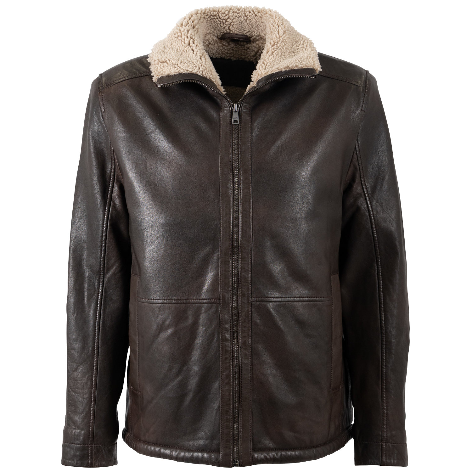 Geaca de Iarna Imblanita din Piele Barbati Mauritius Maro Antic MMNuuko – STOC