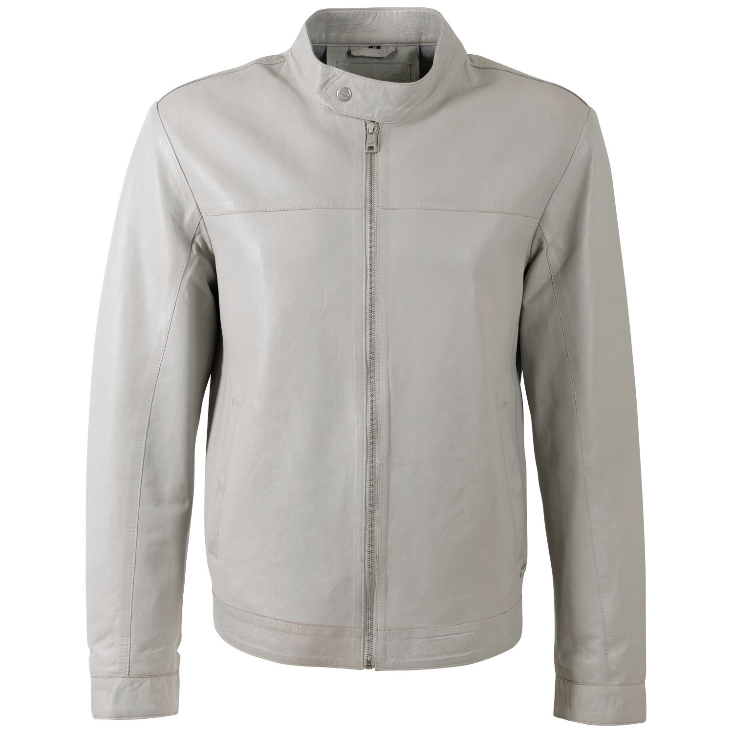 Geaca de Piele Barbati Mauritius Gri Argintiu MMOrlando – Geci de Piele