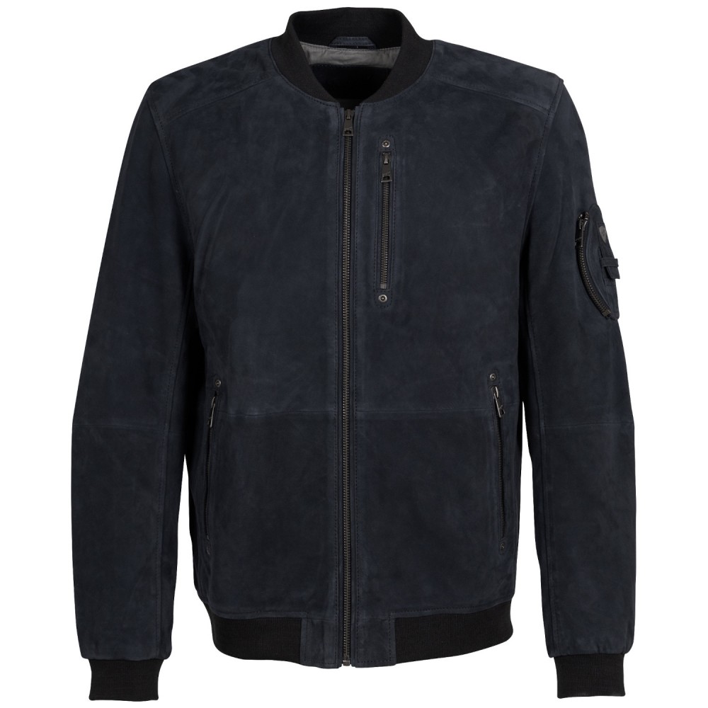 Geaca de Piele Barbati Mauritius Bleumarin MMPalermo - readytowear