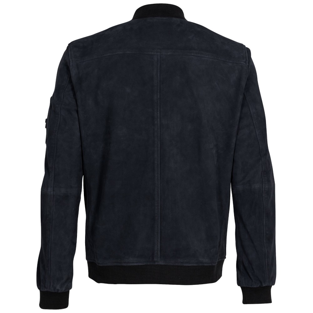 Geaca de Piele Barbati Mauritius Bleumarin MMPalermo - readytowear