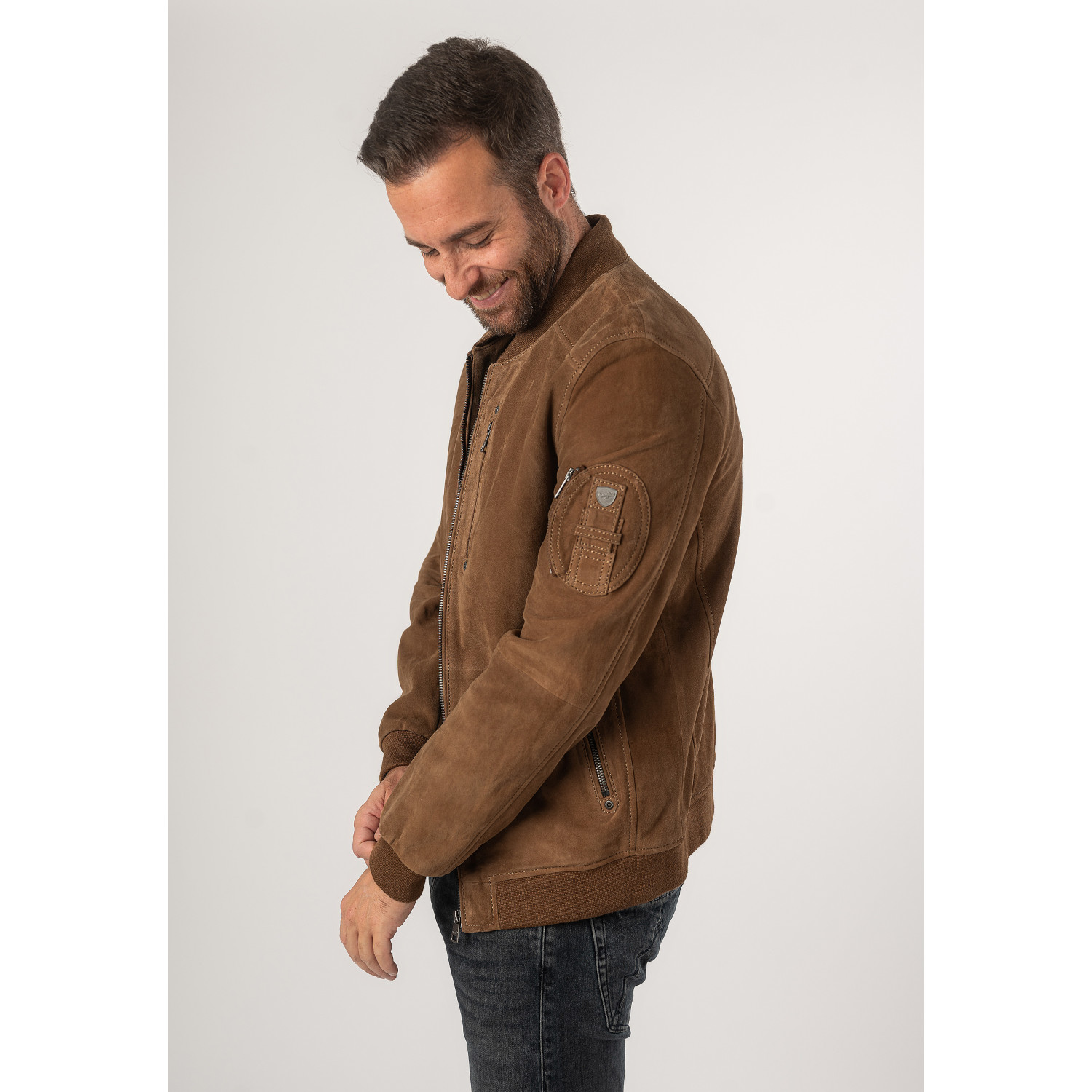 Geaca de Piele Barbati Mauritius Coniac Deschis MMPalermo – Black Friday