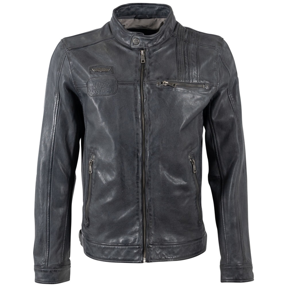 Geaca de Piele Barbati Mauritius Antracit MMPietar