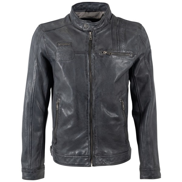 Geaca de Piele Barbati Mauritius Antracit MMPietar