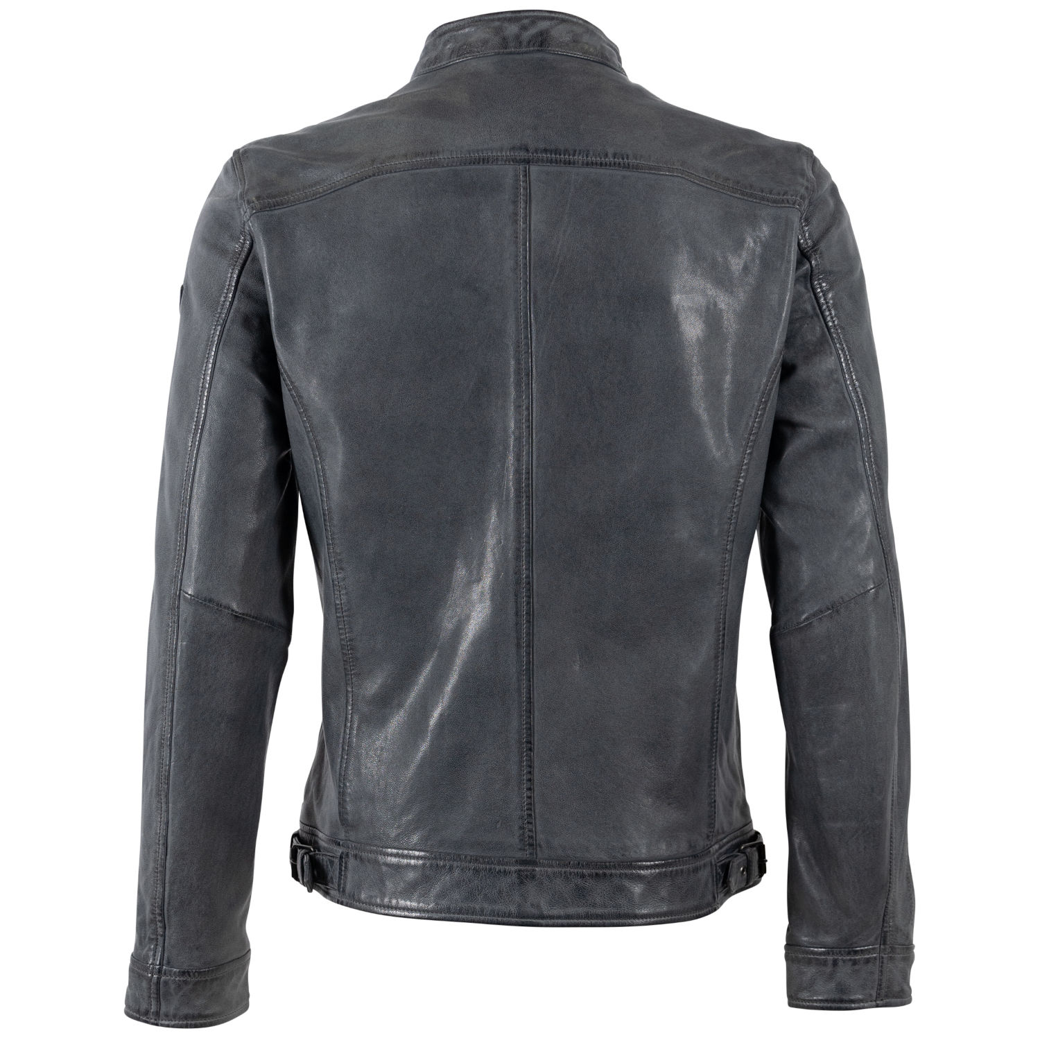 Geacă de piele bărbați Mauritius MMPietar antracit