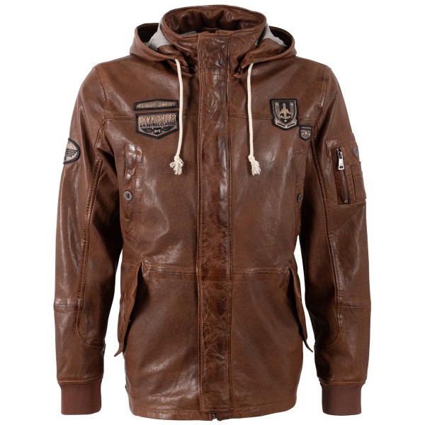 Geaca Lunga de Piele Barbati Mauritius Whiskey MMPokhey