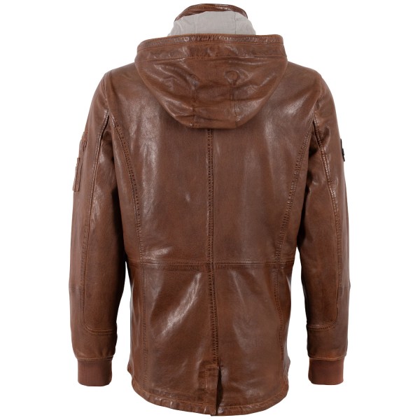 Geaca Lunga de Piele Barbati Mauritius Whiskey MMPokhey