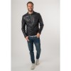 Geaca de Piele Barbati Mauritius Bleumarin Vintage MMReeser - readytowear.ro