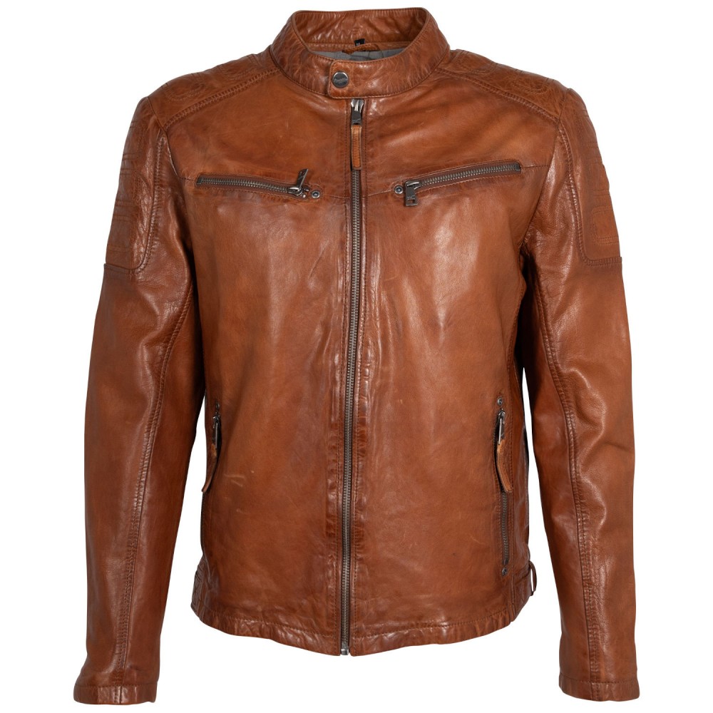 Geaca de Piele Barbati Mauritius Coniac MMReeser - readytowear