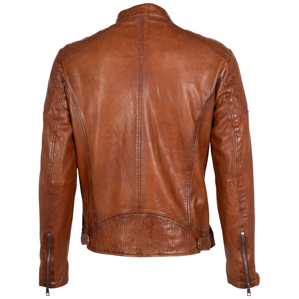 Geaca de Piele Barbati Mauritius Coniac MMReeser - readytowear