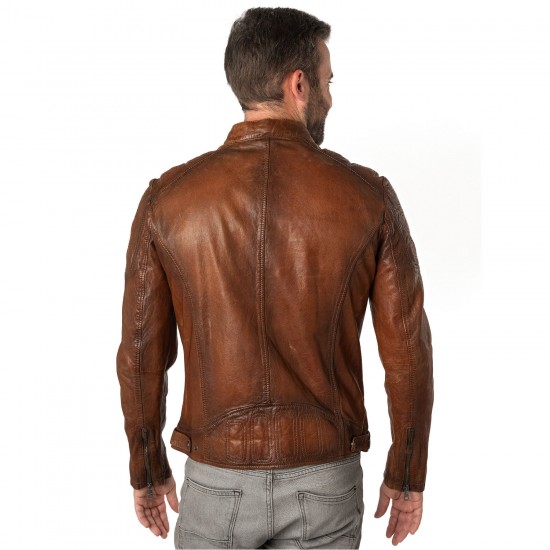 Geaca de Piele Barbati Mauritius Coniac MMReeser