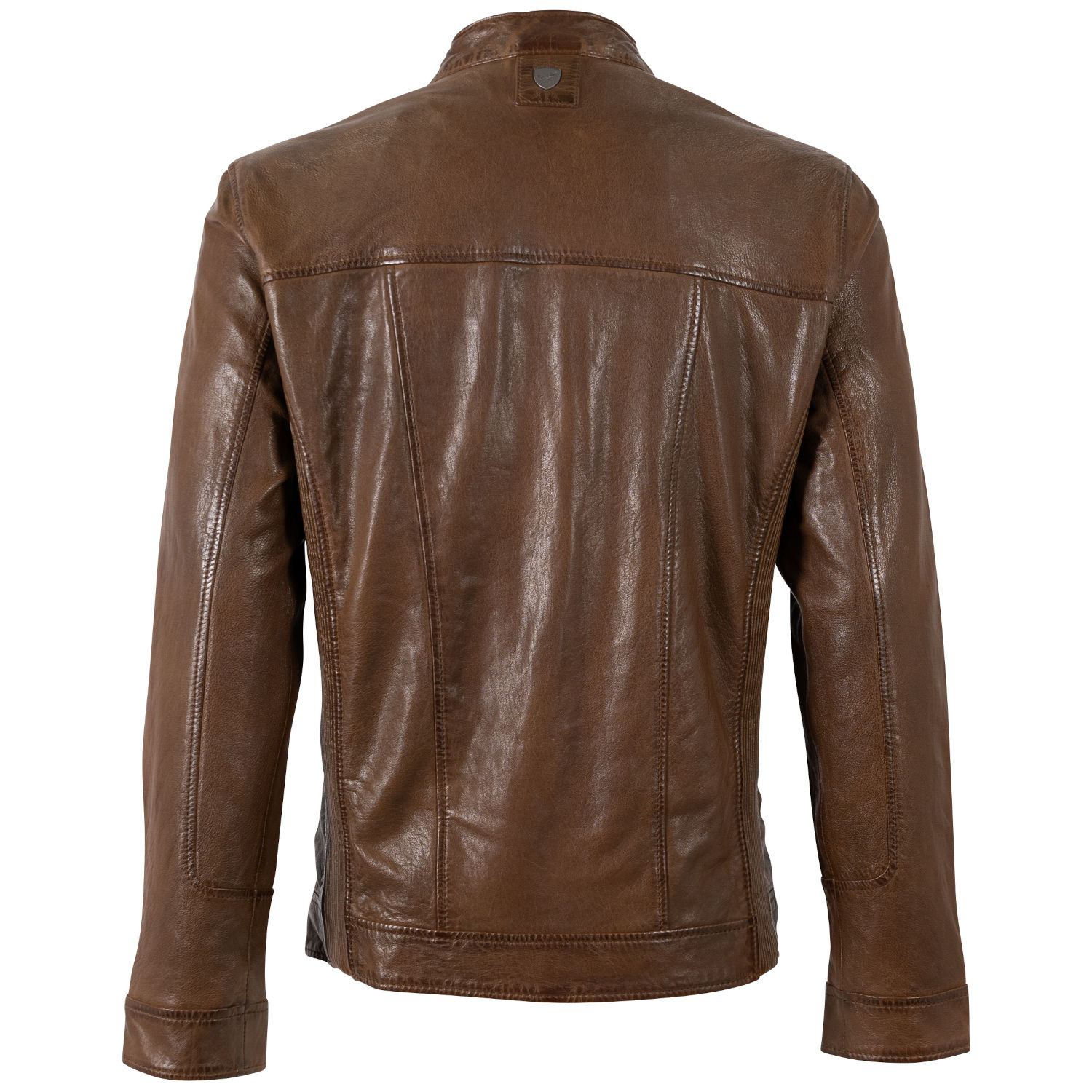 Geacă de piele maro prăfuit bărbați Mauritius MMRoley stil biker