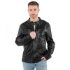 Geacă de piele bărbați Mauritius MMRoley neagră stil biker