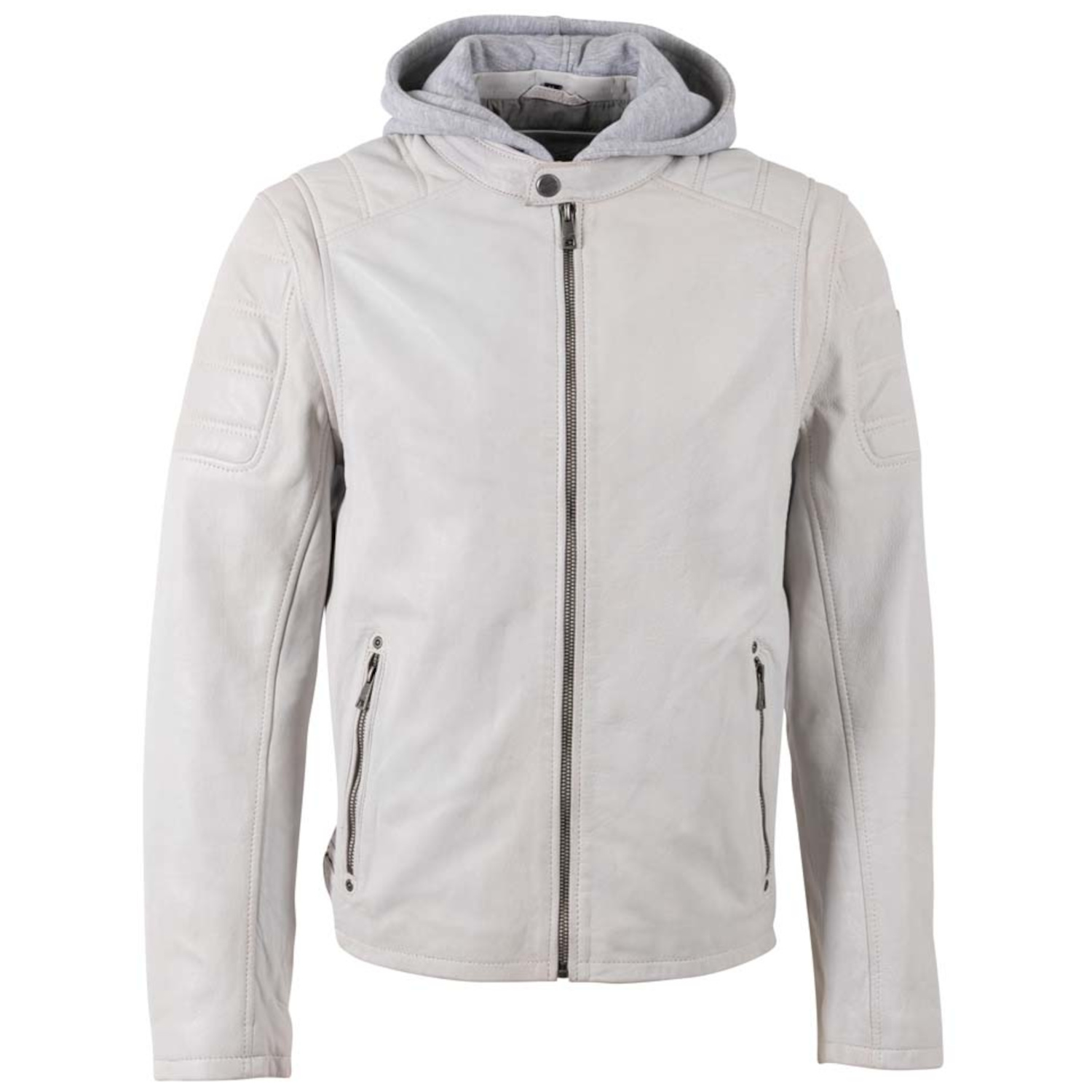 Geaca de Piele Barbati Mauritius Alb Murdar MMRylo – Geci de Piele Geaca de Piele Barbati Mauritius Alb Murdar MMRylo – Geci de Piele