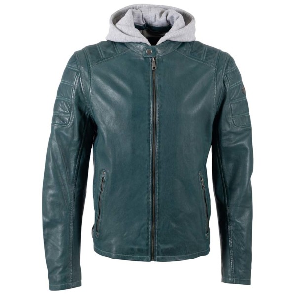 Geaca de Piele Barbati Mauritius Verde Petrol MMRylo
