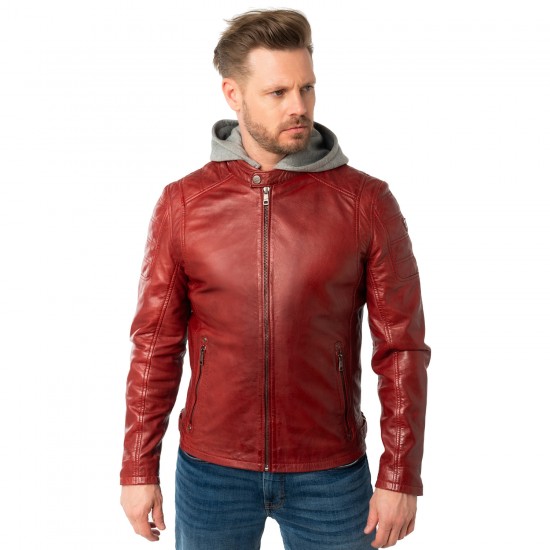 Geaca de Piele Barbati Mauritius Visinie MMRylo