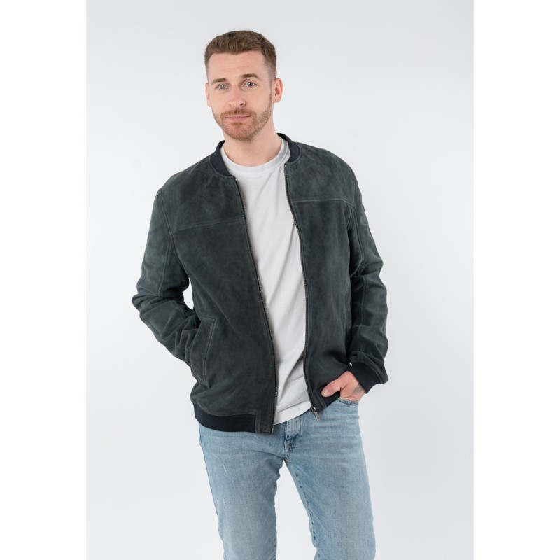 Geaca de Piele Barbati Mauritius Bleumarin MMSahol – Geci de Piele Geaca de Piele Barbati Mauritius Bleumarin MMSahol – Geci de Piele