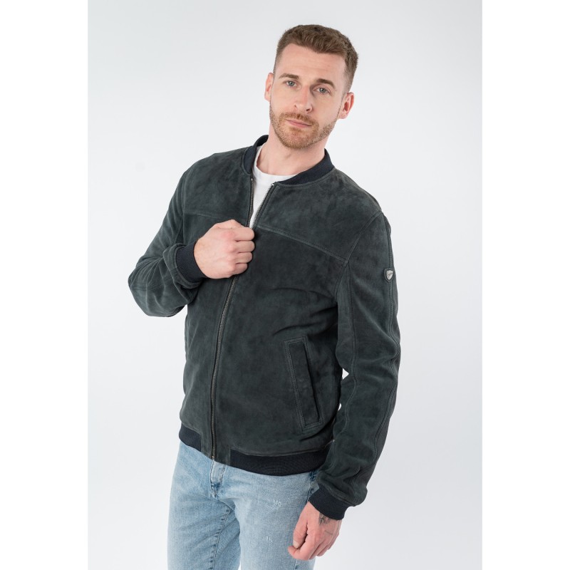 Geaca de Piele Barbati Mauritius Bleumarin MMSahol – Geci de Piele Geaca de Piele Barbati Mauritius Bleumarin MMSahol – Geci de Piele