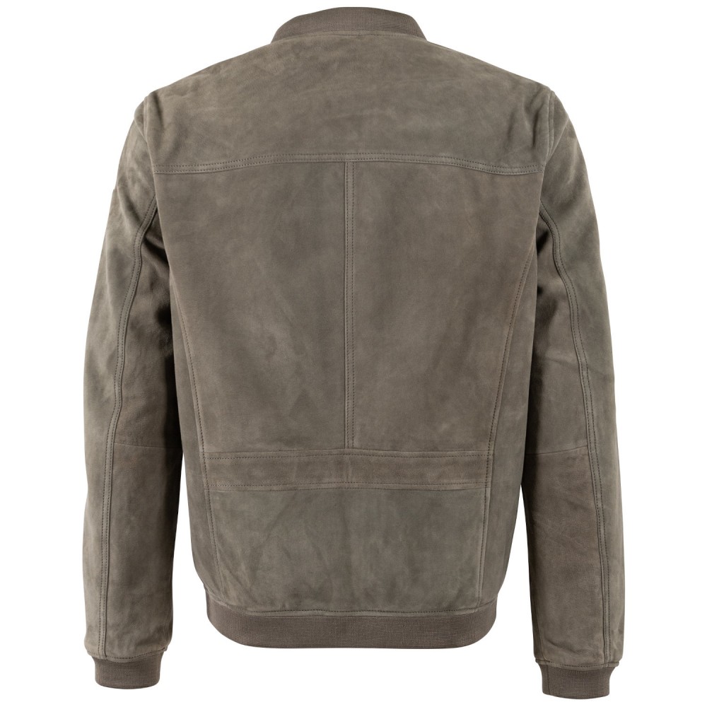 Geaca de Piele Barbati Mauritius Olive Deschis MMSahol