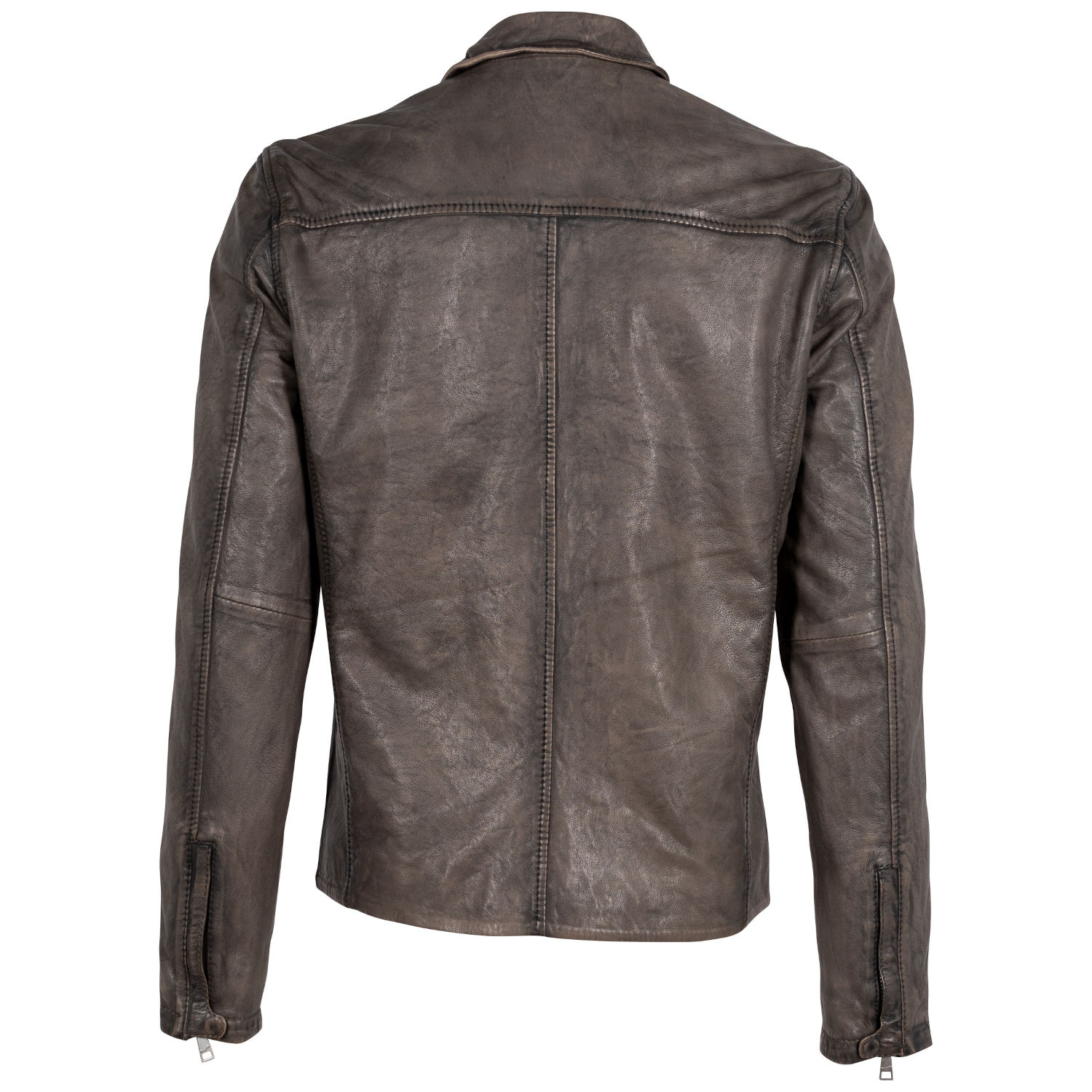 Geaca de Piele Barbati Mauritius Bej Antic MMSantiago – Geci de Piele