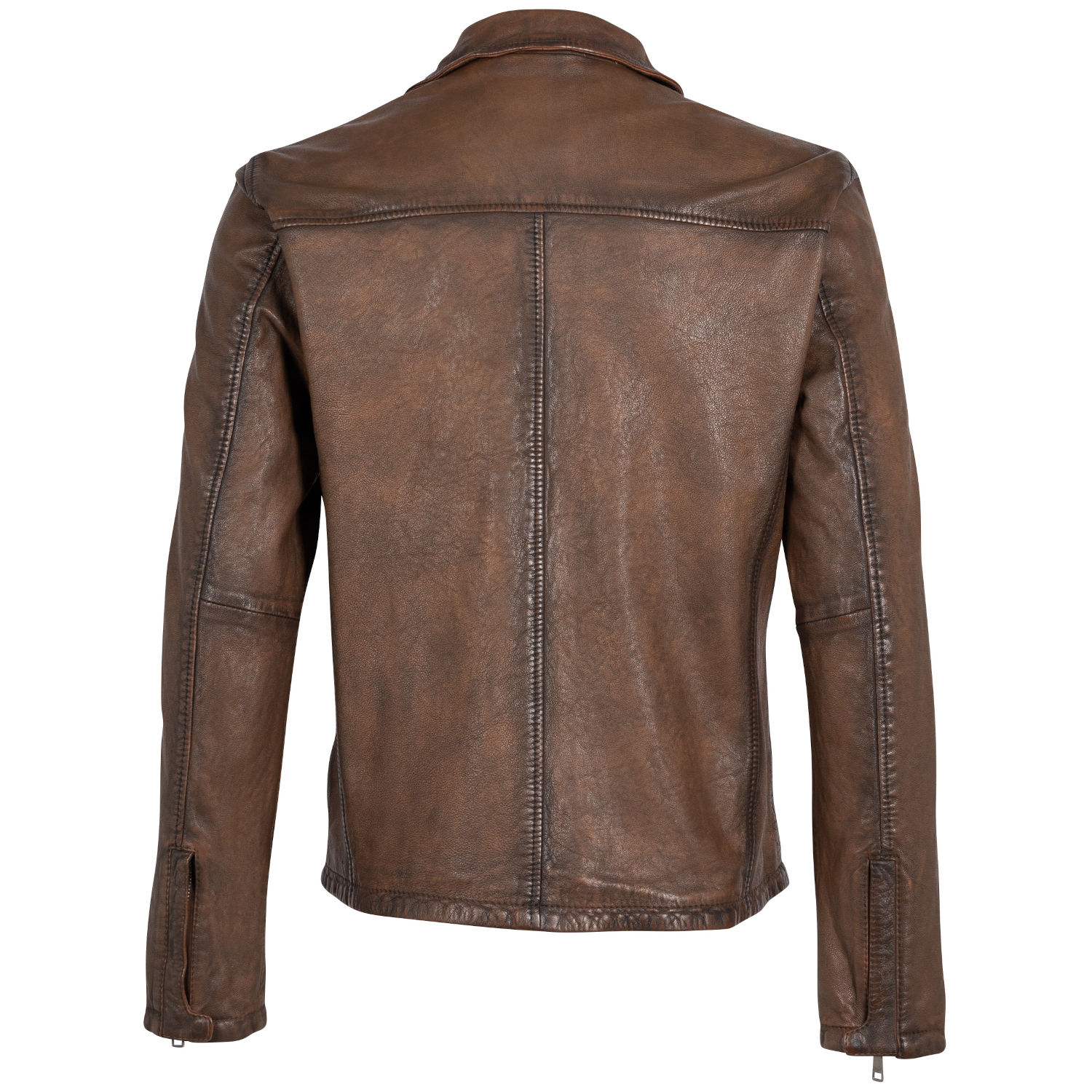 Geaca de Piele Barbati Mauritius Coniac Antic MMSantiago – Geci de Piele