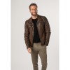 Geaca de Piele Barbati Mauritius Coniac Antic MMSantiago – Geci de Piele