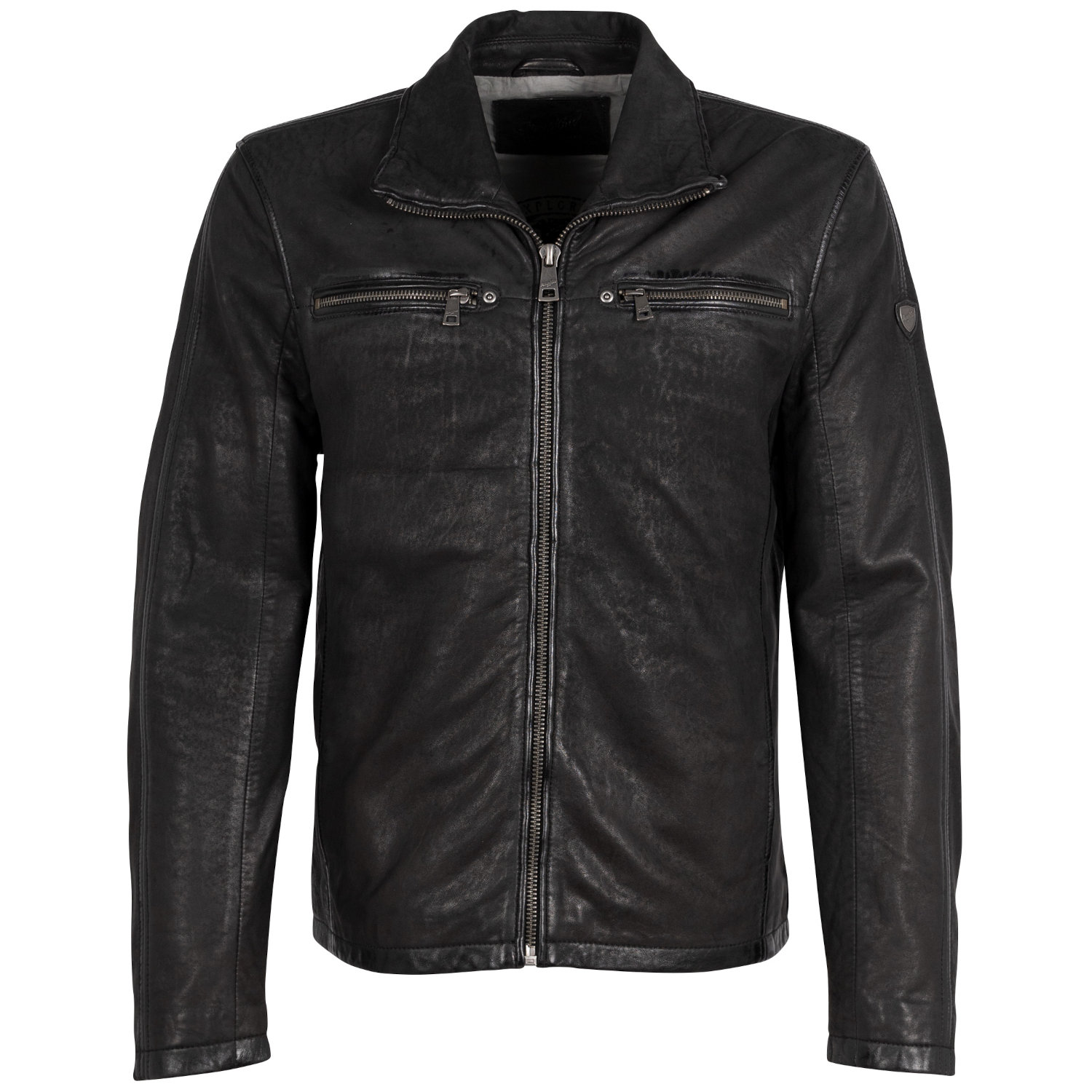 Geaca de Piele Barbati Mauritius Neagra MMSantiago – Black Friday Geaca de Piele Barbati Mauritius Neagra MMSantiago – Black Friday