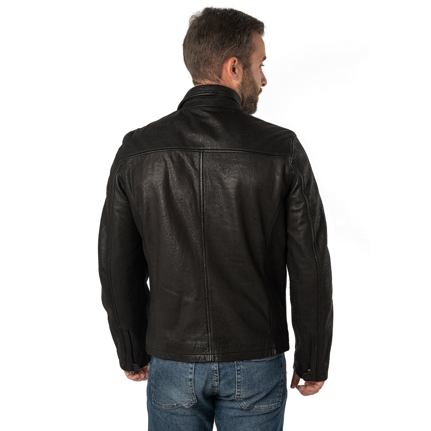 Geaca de Piele Barbati Mauritius Neagra MMSantiago – Geci de Piele Geaca de Piele Barbati Mauritius Neagra MMSantiago – Geci de Piele
