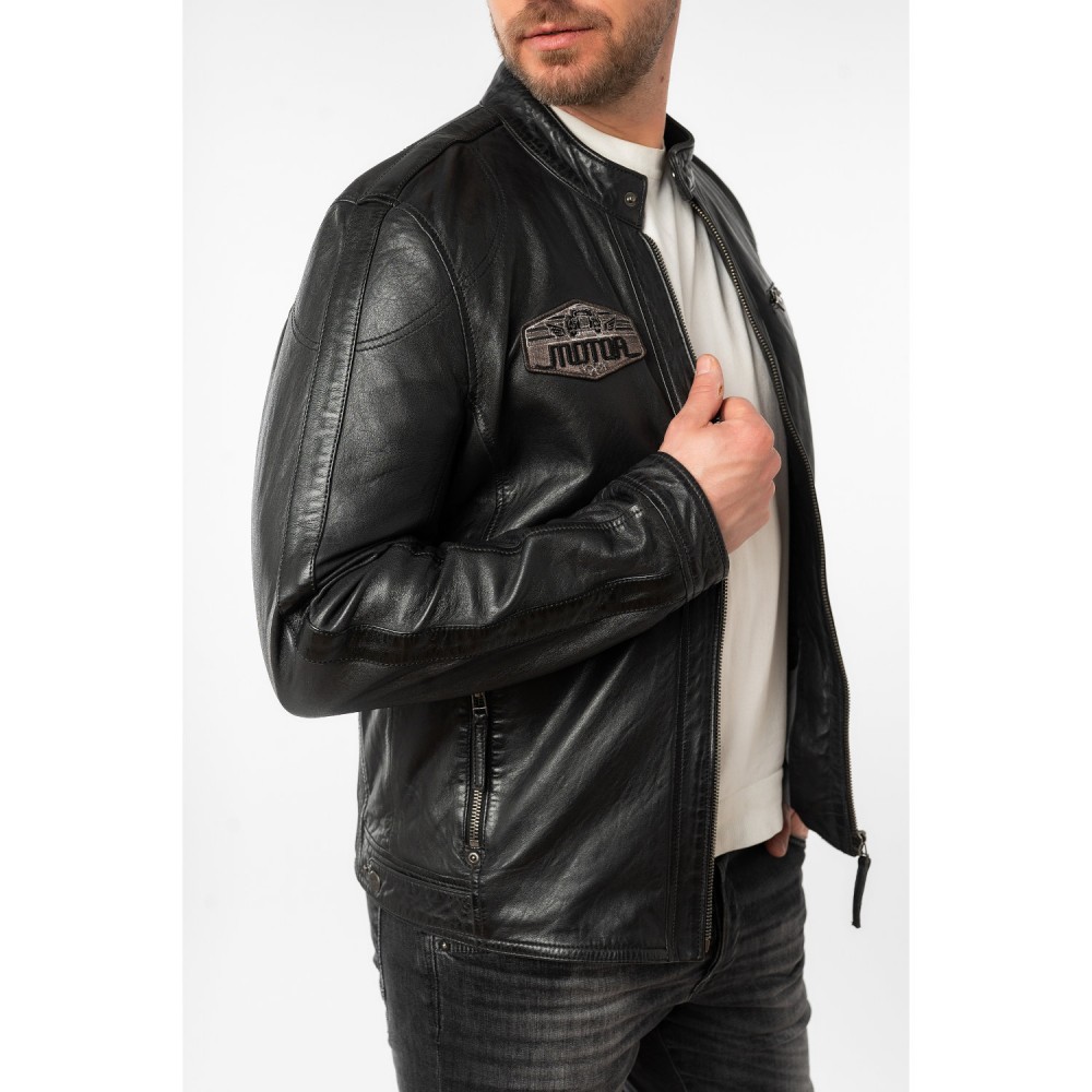 Geaca de Piele Barbati Mauritius Antracit MMShyko - readytowear