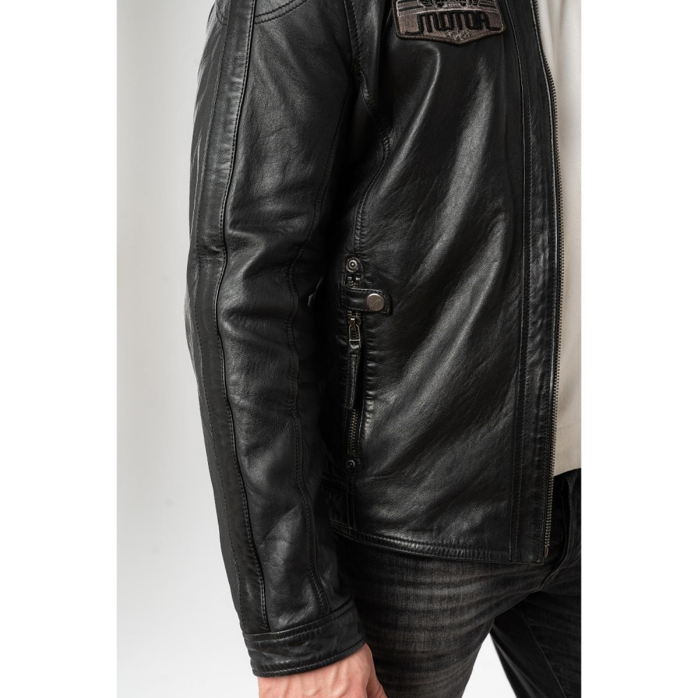 Geaca de Piele Barbati Mauritius Antracit MMShyko - readytowear