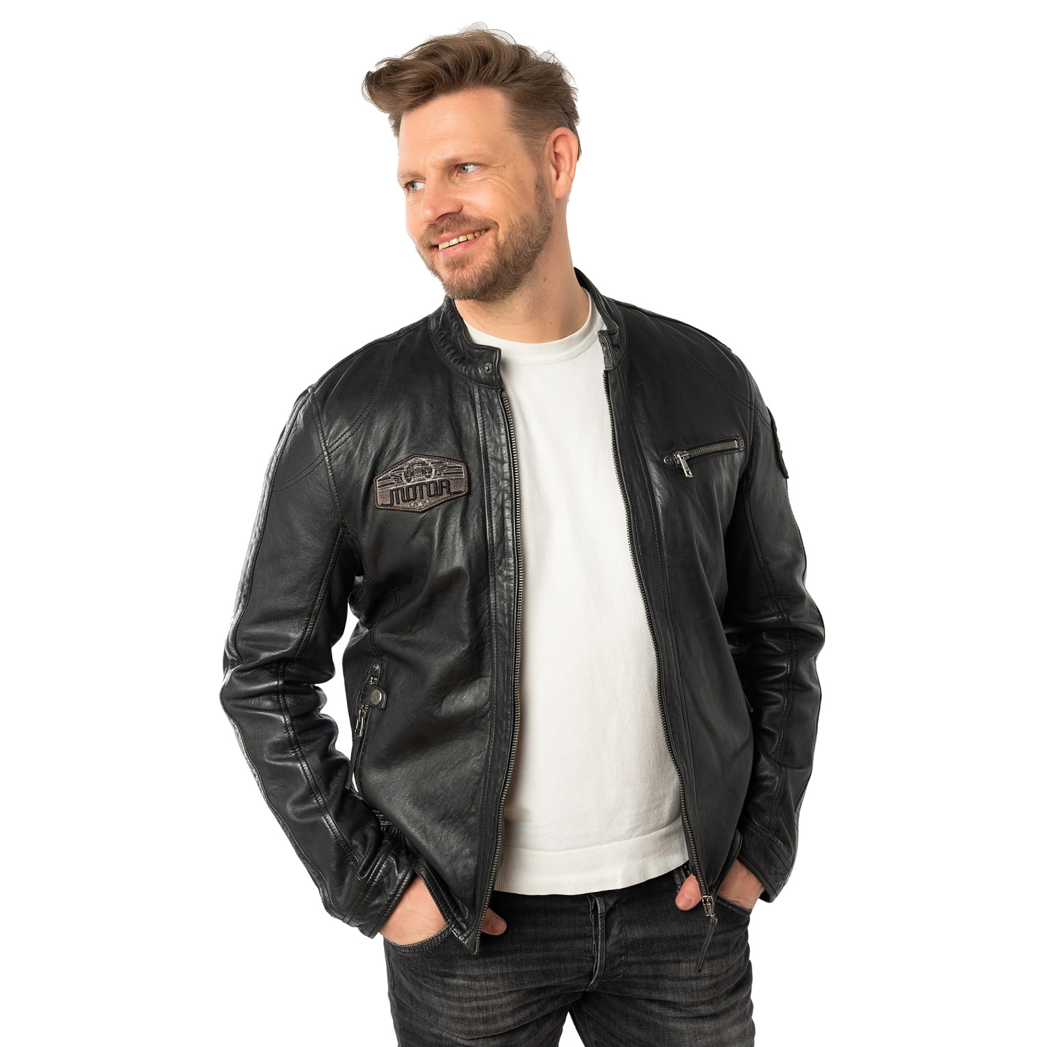 Geaca de Piele Barbati Mauritius Antracit MMShyko – Geci de Piele Geaca de Piele Barbati Mauritius Antracit MMShyko – Geci de Piele