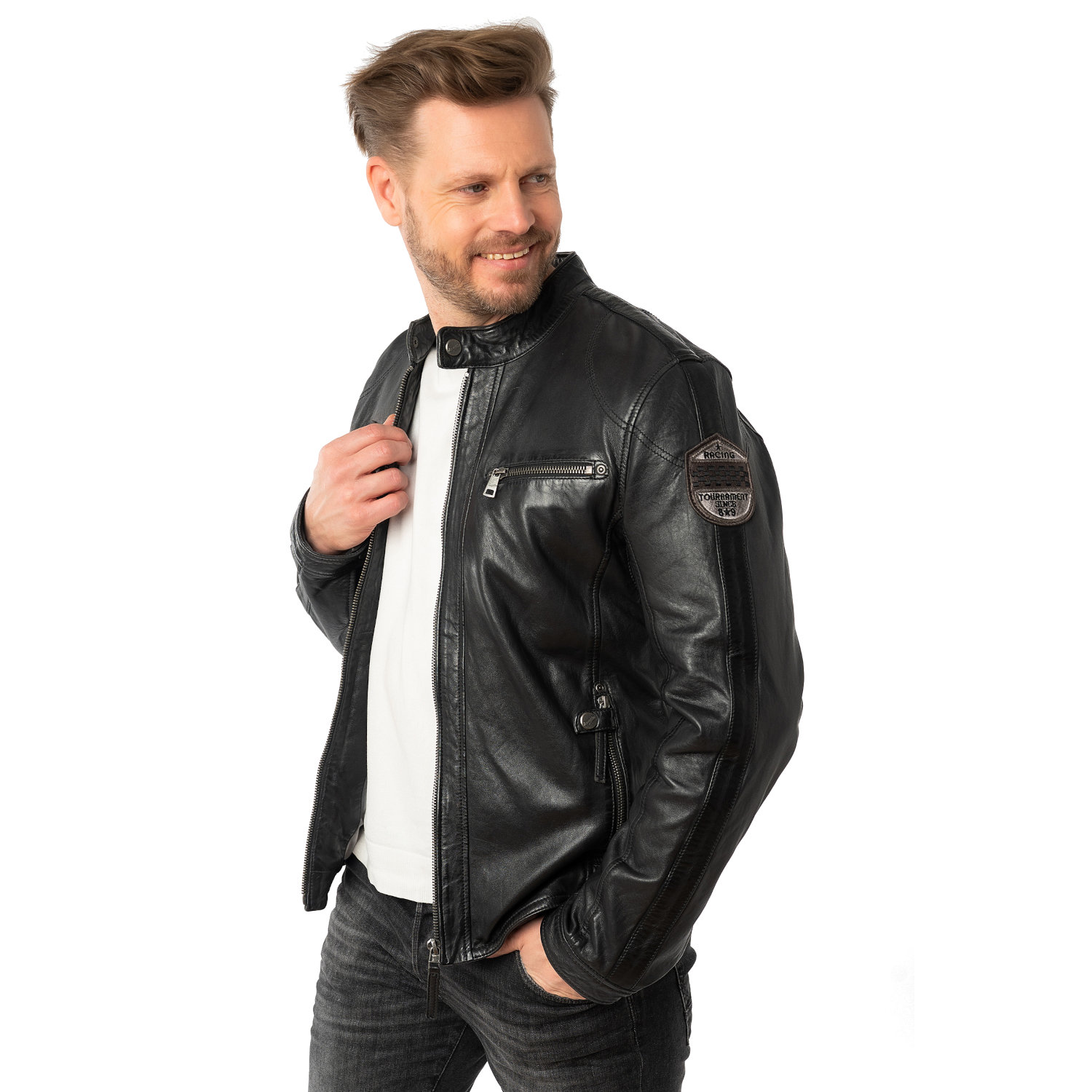 Geaca de Piele Barbati Mauritius Antracit MMShyko – Geci de Piele Geaca de Piele Barbati Mauritius Antracit MMShyko – Geci de Piele