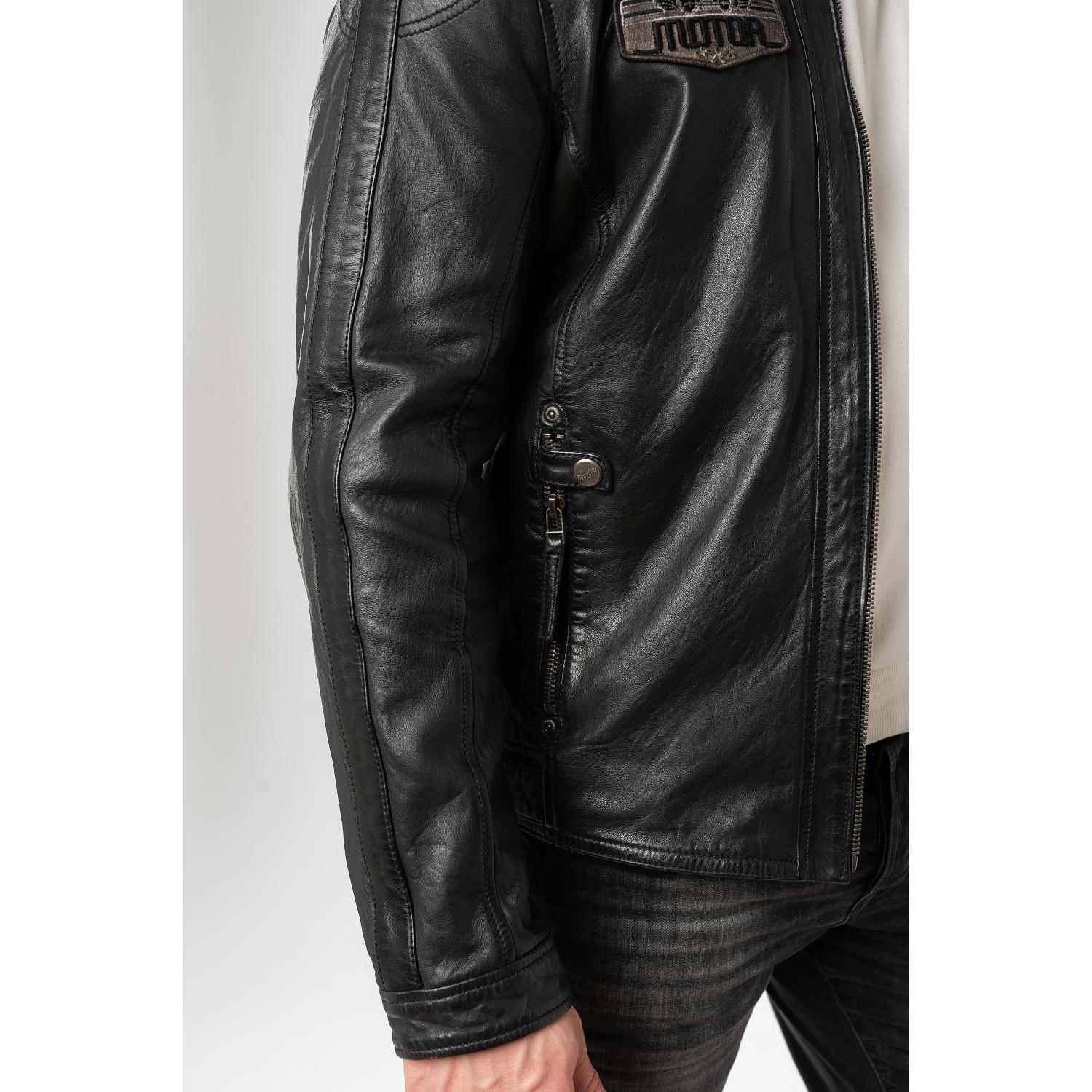 Geaca de Piele Barbati Mauritius Antracit MMShyko – Geci de Piele Geaca de Piele Barbati Mauritius Antracit MMShyko – Geci de Piele