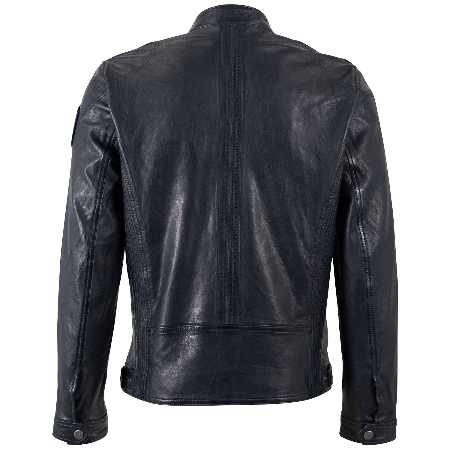 Geaca de Piele Barbati Mauritius Negru/Bleumarin MMShyko – Geci de Piele Geaca de Piele Barbati Mauritius Negru/Bleumarin MMShyko – Geci de Piele