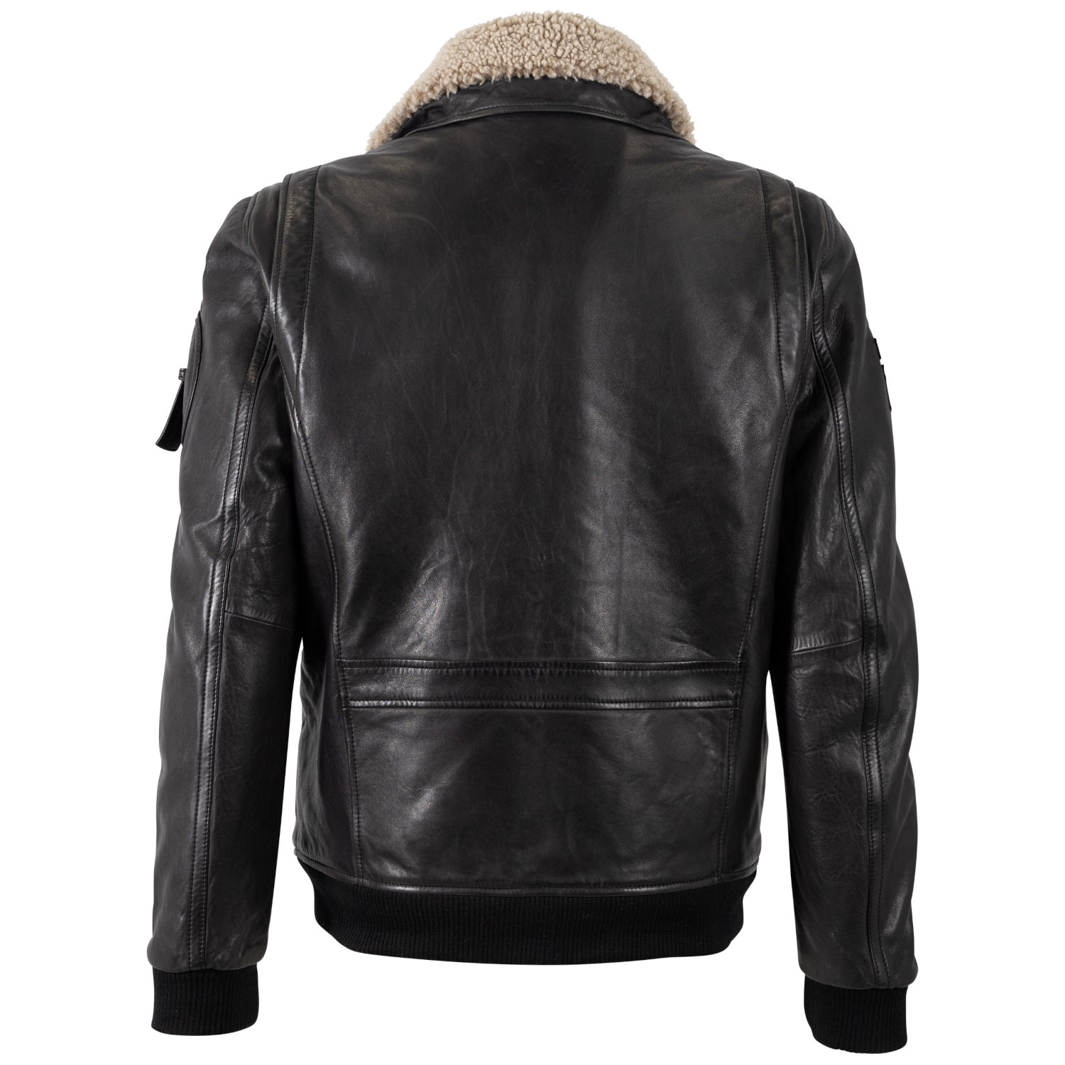 Geaca de Piele Barbati Mauritius Neagra MMStarpilot – STOC Geaca de Piele Barbati Mauritius Neagra MMStarpilot – STOC