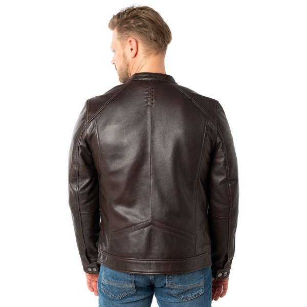 Geaca de Piele Barbati Mauritius Maro Inchis MMTibor