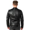 Geaca de Piele Barbati Mauritius Neagra MMTibor - readytowear.ro