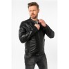 Geaca de Piele Barbati Mauritius Neagra MMTibor - readytowear.ro