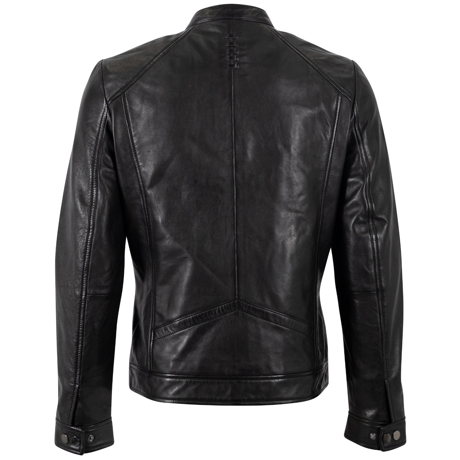 Geaca de Piele Barbati Mauritius Neagra MMTibor – Black Friday