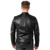 Geaca de Piele Barbati Mauritius Neagra MMTibor – Geci de Piele