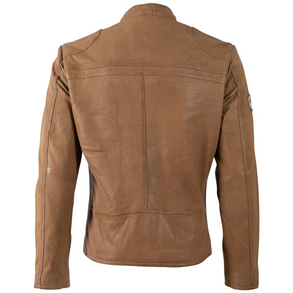 Geaca de Piele Barbati Mauritius Camel Inchis MMTorbu