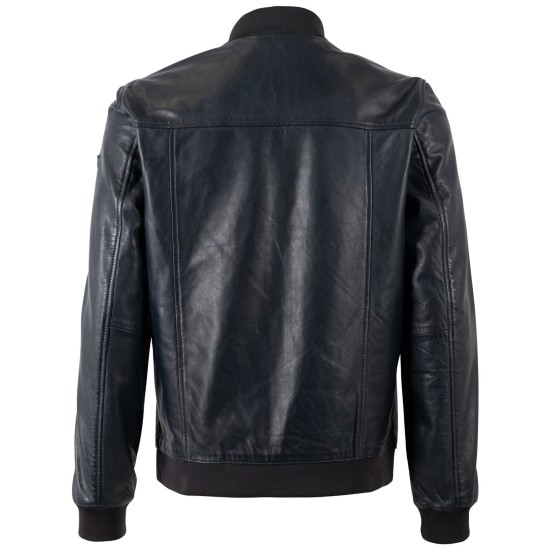 Geaca de Piele Barbati Mauritius Bleumarin MMTorino