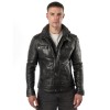 Mauritius MMTorric - Geacă de Piele Bărbați Neagră Regular Fit, Stil Field Jacket Geacă de Piele Bărbați Mauritius Neagră MMTorric cu Guler din Blană Artificială